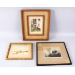 A COLLECTION OF THREE ORIENTALIST FRAMED PAINTINGS,