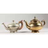 TWO EARLY TEAPOTS.