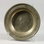 A PAKTONG CIRCULAR BOWL. 12ins diameter.