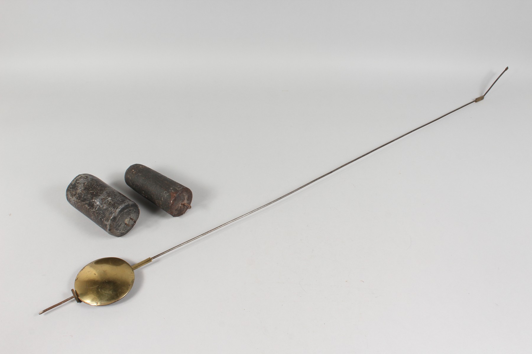 AN 18TH CENTURY OAK CASED HOODED WALL CLOCK, with an arched brass dial, silvered chapter ring, - Image 9 of 9