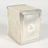 A SUPERB DOUBLE-ENDED TEA CADDY. London 1833. Maker: CB & WS.