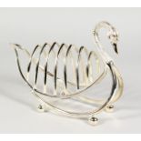 A CHRISTOPHER DRESSER DESIGN SWAN TOAST RACK.