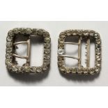 A pair of paste buckles.