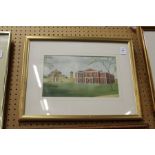 Fred May "Everingham Hall, York" watercolour.