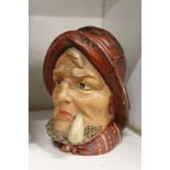 A pottery tobacco jar modelled as a bust of a sailor.
