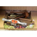 A small box of woodworking tools.