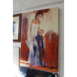 Christine Comyn "Affection" limited edition colour print on canvas.