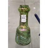 A Tiffany Favrille style iridescent glass vase.