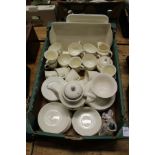 A quantity of Wedgwood Etruria china to include coffee pot, numerous cups and saucers etc.
