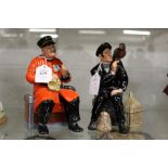 A Royal Doulton figure "Past Glory" HN2484 and another figure "Shore Leave" HN2254.