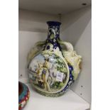 An Italian Maiolica pilgrim flask.