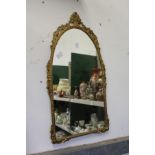 A decorative mirror.