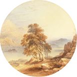 John Edmund Buckley (1824-1876) British. A Mountain River Landscape, Watercolour, Signed, 10"