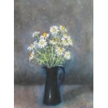 Richard Cartwright, born 1951, British, 'Bouquets of Chamomile', pastel, signed with label verso,