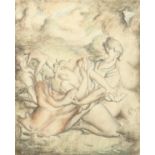 Harold Hope Read (1882-1959) British. The Rape of the Sabine Women, Pencil and Crayon, Initialled