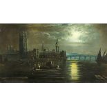 Ansdell Smythe (19th/20th century) British, A view of the Thames with St. Pauls and a view of the