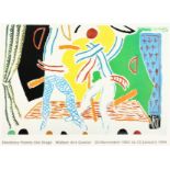 'Two Dancers' A David Hockney poster for 'Hockney Paints the Stage' at the Walker Art Centre 1983/