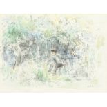 Elinor Bellingham-Smith (1906-1988) British. A Pair of Parkland Scenes, Watercolour, Signed with