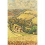 William Dreghorn (1908-2001) British, 'Trillgate Farm, Slad Valley, Painswick', a scene of farm
