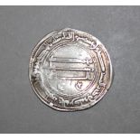 ISLAMIC SILVER COIN - ABBASID EMPIRE ( MEDIEVAL ISLAM ) TEMP AL - MANSUR ( AH 136 - 158 ), silver