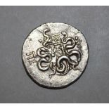 ISLAMIC SILVER COIN - PERGAMON, MYSIA CISTPHORIC TETRADRACHM , MYSIA, pergamon, circa 166 - 67 BC,