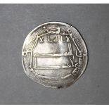 ISLAMIC SILVER COIN - VERY FINE ABBASID, HURAN AL-RASHID, silver coin dirham, ifriqiya 182h, rev