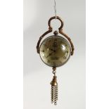 A SMALL BALL SHAPED PENDANT WATCH.