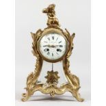 A GOOD LOUIS XVI ORMOLU CASED MANTLE CLOCK by L. LEROY & CO., PARIS, with white dial, black Roman