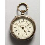 A GOOD RAILWAY POCKET WATCH, Makers to the Queen HARGREAVES, LIVERPOOL.