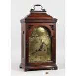 A GEORGE III MAHOGANY BRACKET CLOCK by JOS. SMITH, LONDON, CIRCA. 1770, verge movement, striking