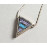 NICOLE BARR, A SILVER AND ENAMEL NECKLACE boxed.