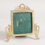 A GOOD ASPREY PHOTOGRAPH FRAME with swan support.