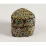 A SMALL ISLAMIC LACQUER PILL BOX.