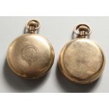 A GENTLEMAN'S ELGIN POCKET WATCH and A WALTHAM POCKET WATCH.