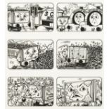 TIM MARWOOD, (1954-2008) Thomas The Tank Engine, "Bumblesome Truck". Framed and glazed. 10ins x