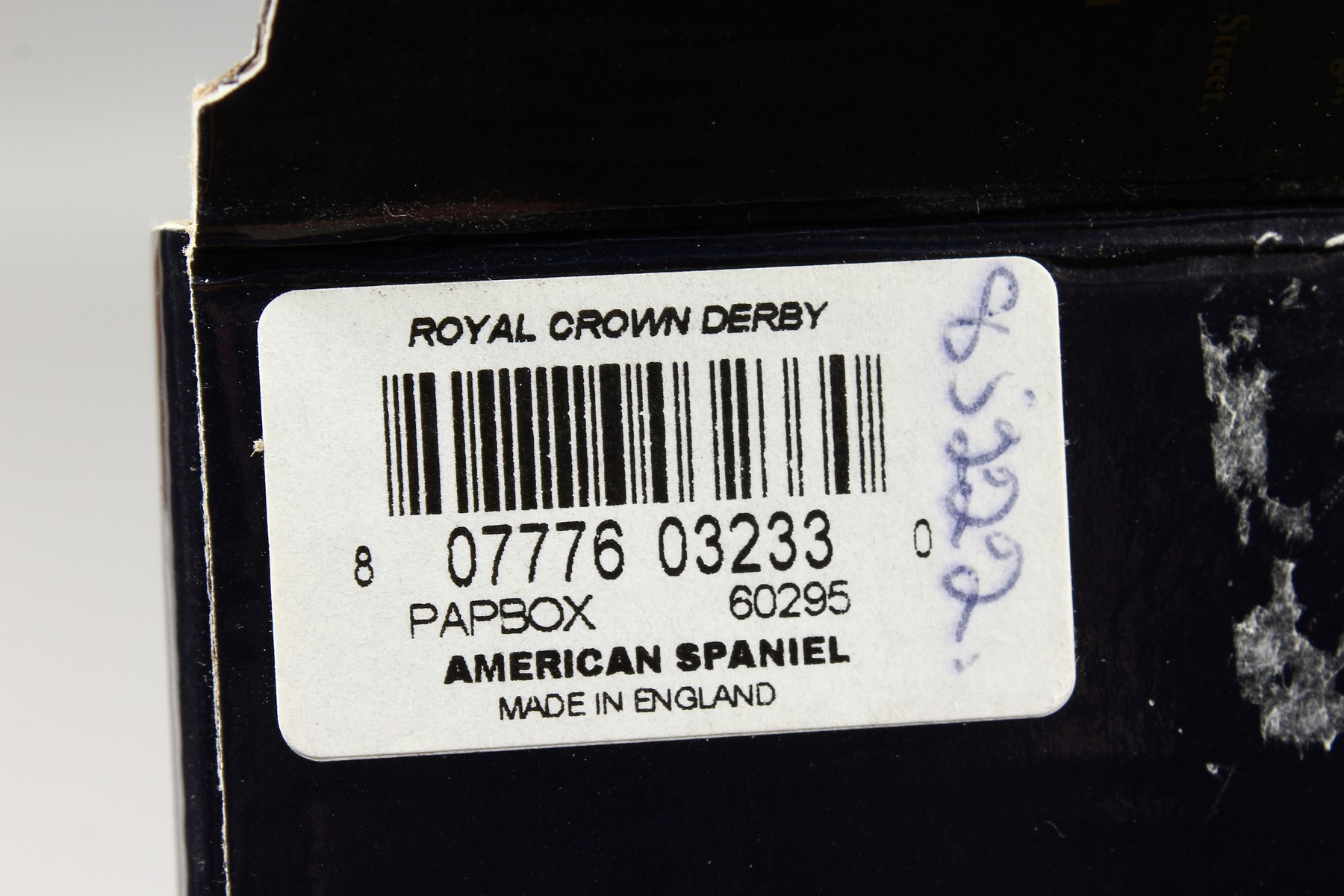 A ROYAL CROWN DERBY AMERICAN SPANIEL DOG PAPERWEIGHT, gold stopper and box. - Image 8 of 9