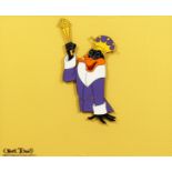 A WALT DISNEY ANIMATED CEL. "DAFFY DUCK", orginal animation from the Chuck Jones Movie. 9.5ins x