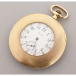 A LADIES WALTHAM POCKET WATCH.