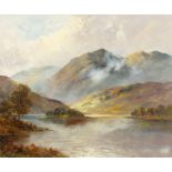 F.E. Jamieson (1895-1950) British, A pair of highland scenes featuring lakes and rivers, oil on