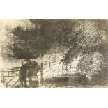 Edward Ardizzone (1900-1979) British, 'Lovers Under a Great Beech', lithograph, limited edition 5/