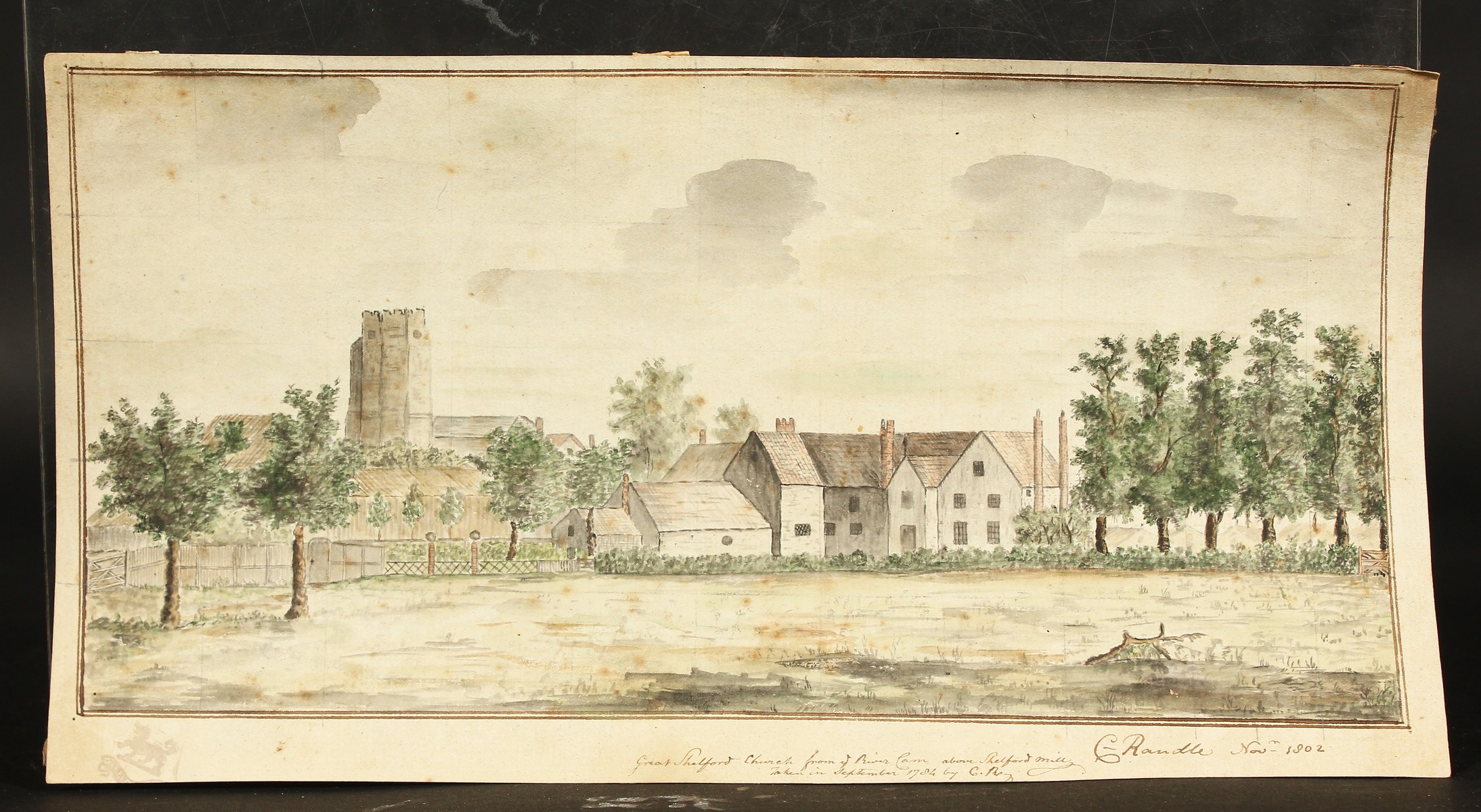 Early 19th century, British, a landscape depicting Shalford mill in the foreground and Shalford mill - Image 2 of 4