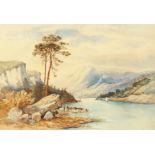 20th century British school, two paintings by the same hand depicting river landscapes, on with a