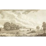 A small group of antique engravings, views of country houses by various hands, engravings, all 7.