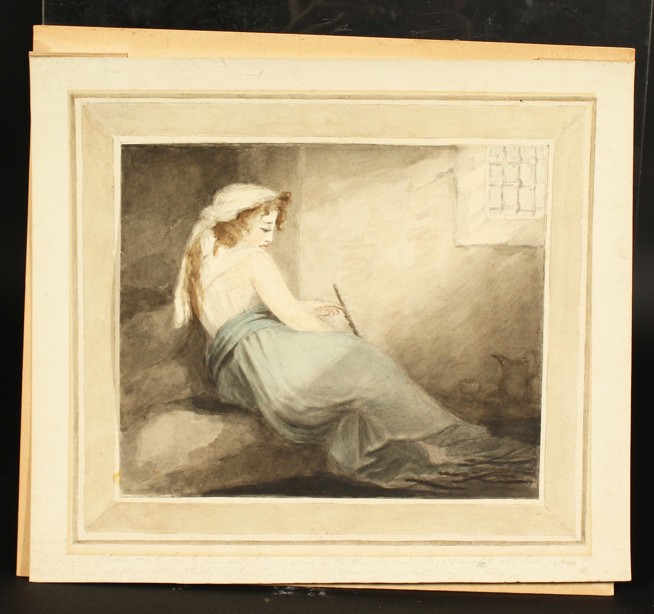 18th century, Circle of Thomas Stothard (1755-1834), British, A study of a captive lady in the light - Image 2 of 7