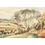 Clifford Webb (1895-1972), A farmer ploughing, lithograph, 10" x 14" and another in the manner of