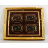 A JAPANESE MEIJI / TAISHO LACQUER FRAMED PANELS IN THE MANNER OF NAMIKI , each plaque decorated with