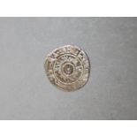 ISLAMIC SILVER COIN - Fatimid coins, Silver 1/4 Dirham, Poss (340 between 390 AH). 15mm