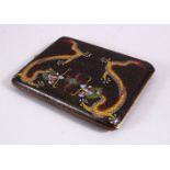 A 19TH / 20TH CENTURY CHINESE DRAGON CLOSIONNE CIGARETTE CASE, decorated with two lions chasing