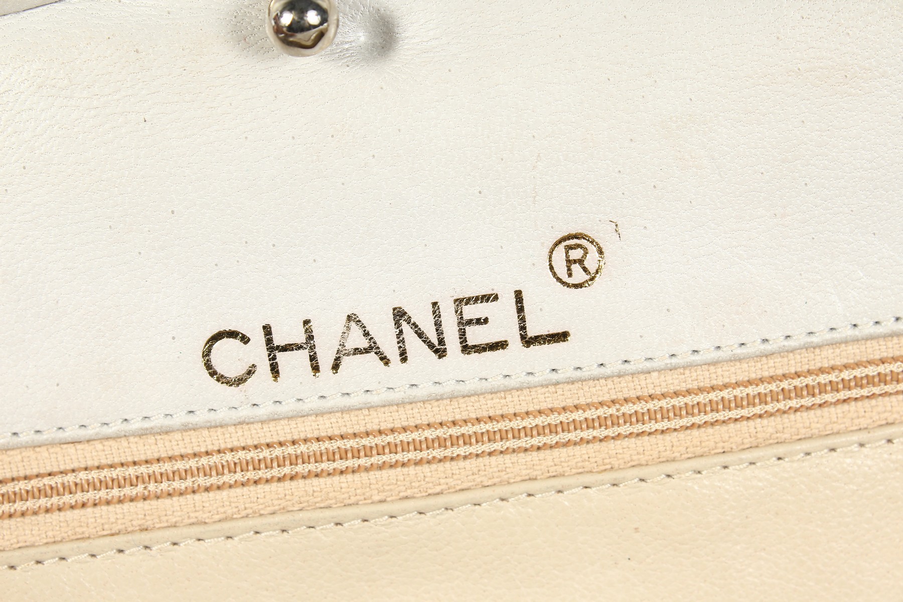 A CHANEL SNAKESKIN BAG with leather interior. Made in Italy. 11ins long. - Image 3 of 9