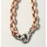 A ROSE GOLD PLATED CHAIN.